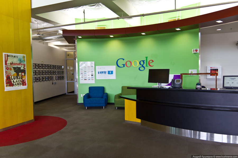 Googleplex - кампус Google в Mountain View, California