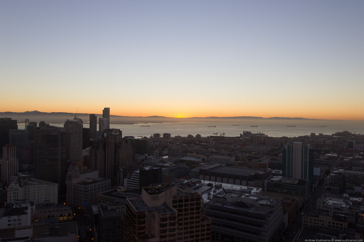 Сан-Франциско. Рассвет с небоскрёба